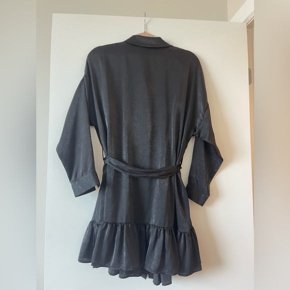 Zara black button down dress - Picture 8 of 12